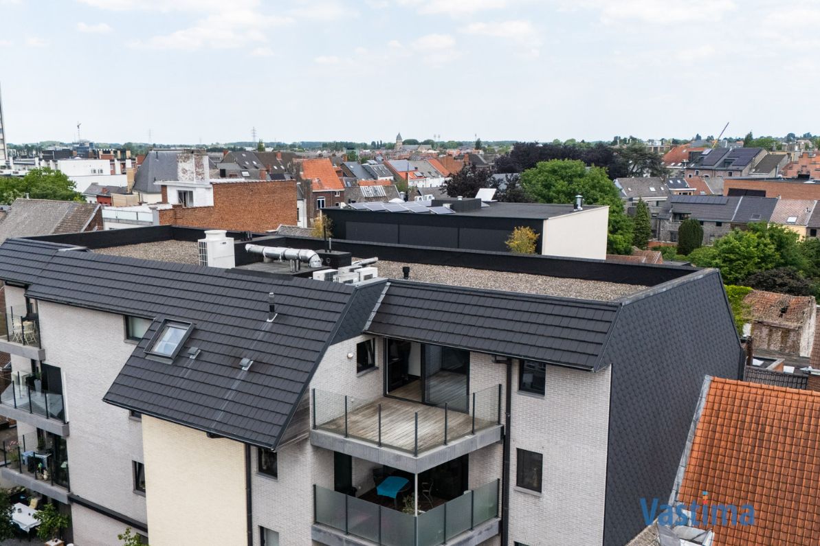 Penthouse met 2 terrassen met zicht over de skyline van Aalst foto 5