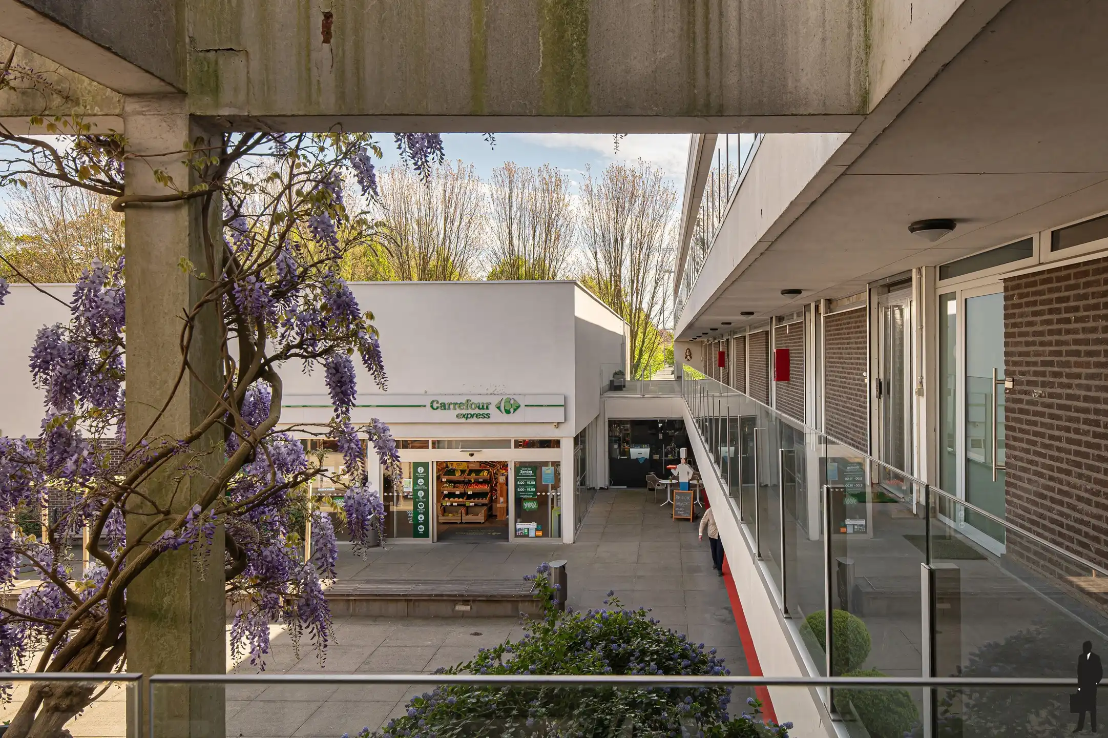 Een volledig gerenoveerd kantoor-appartement met terras foto 12