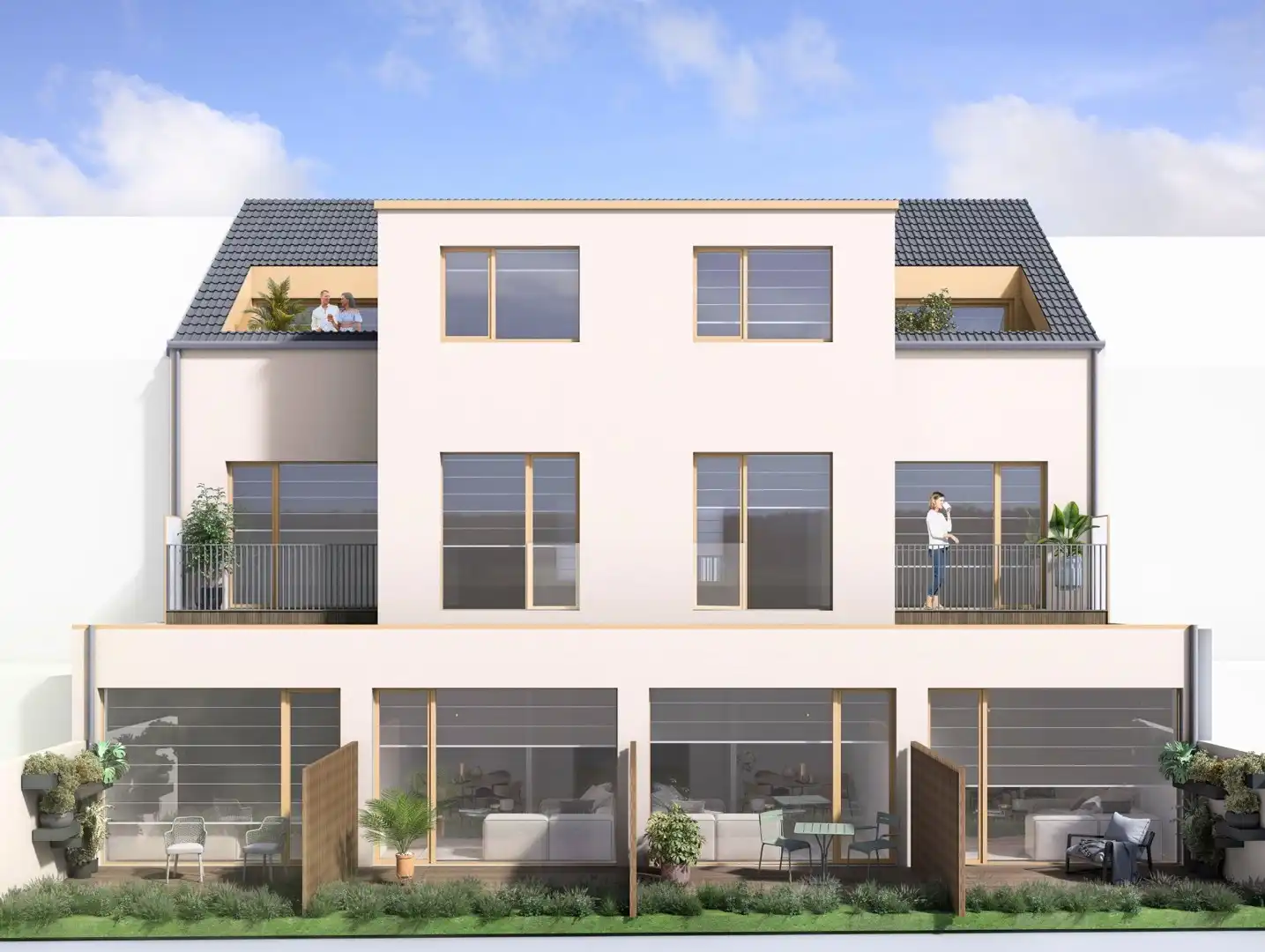 Nieuwbouw city flats in het centrum van Gent foto 2