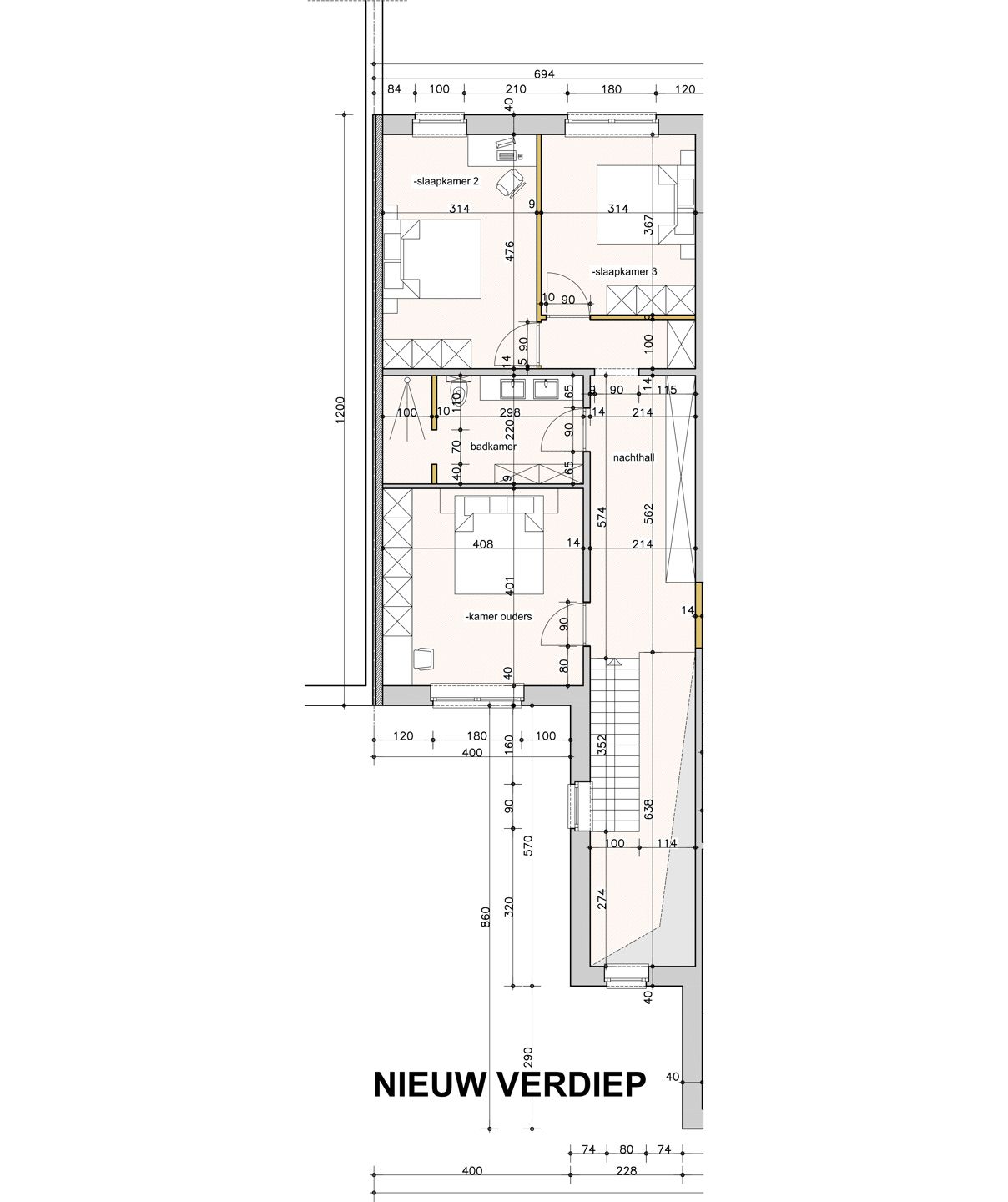 Ruim nieuwbouw casco woning met 3slk en tuin in Houthalen! foto 3
