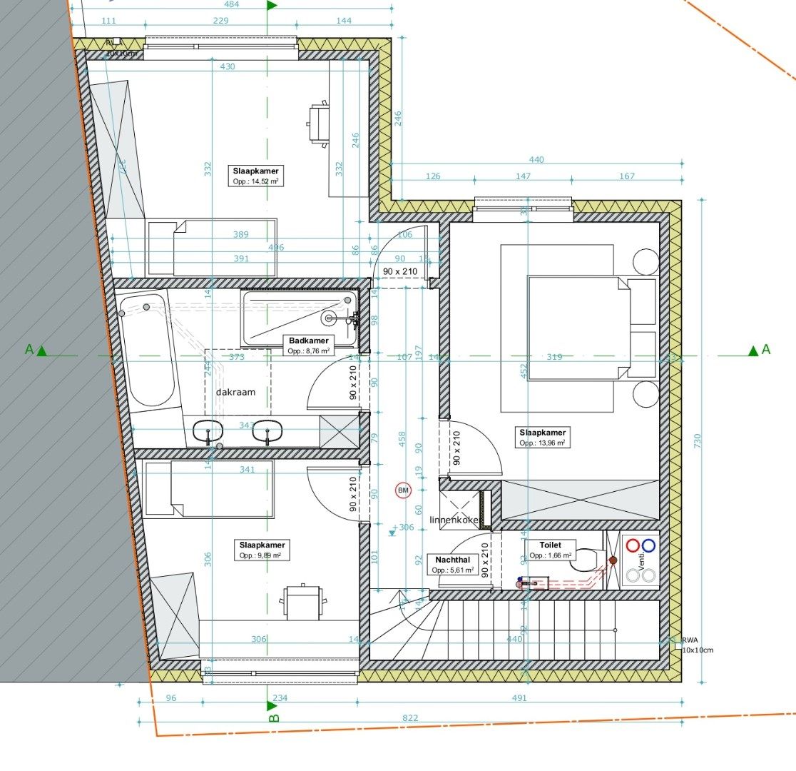 Bouwgrond voor het bouwen van een half open bebouwing inclusief een beschikbare omgevingsvergunning. foto 14