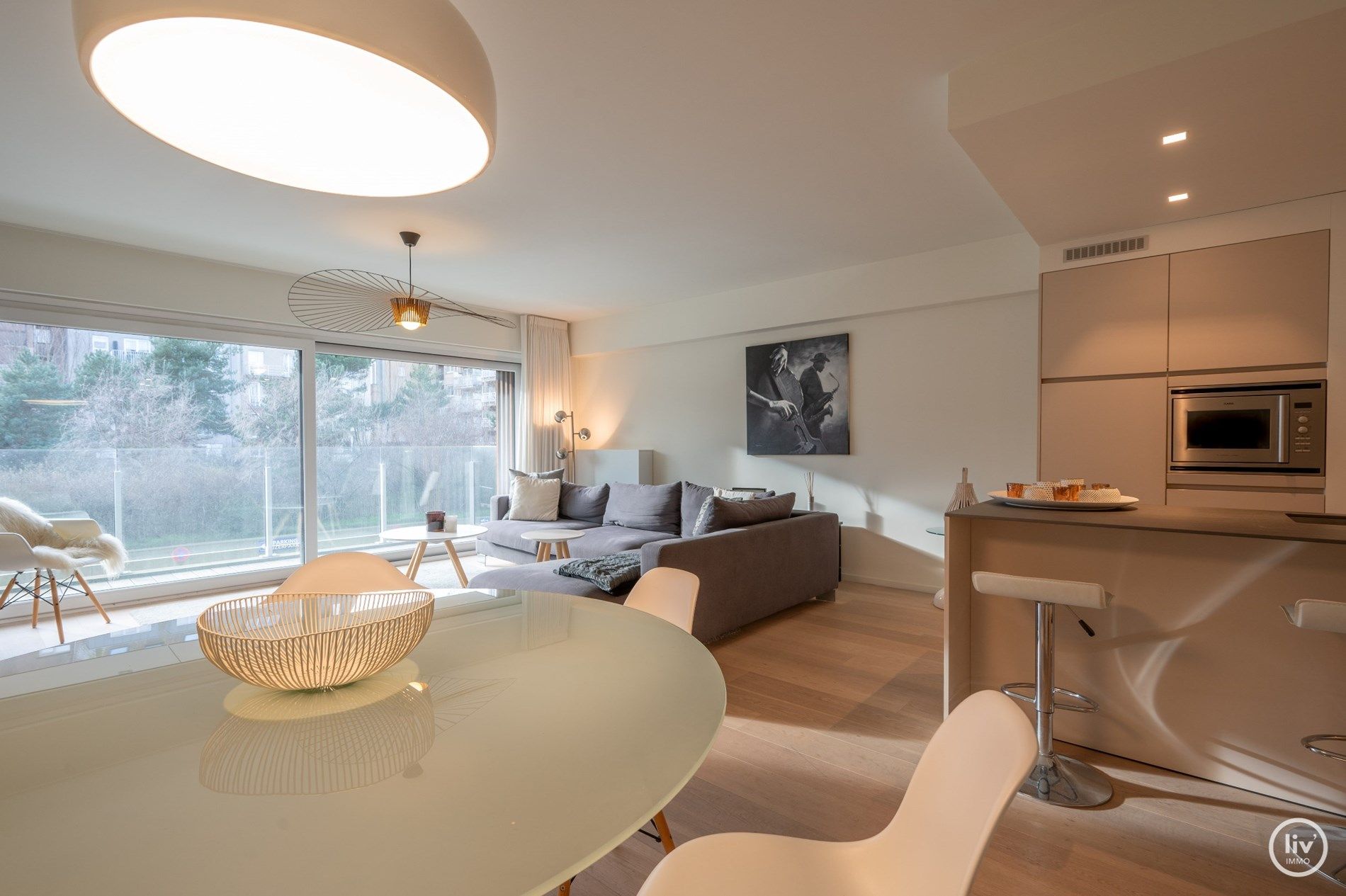 Récent (2015) appartement uitzonderlijk goed gelegen met open zicht over het Ijzerpark te Knokke.  foto 18