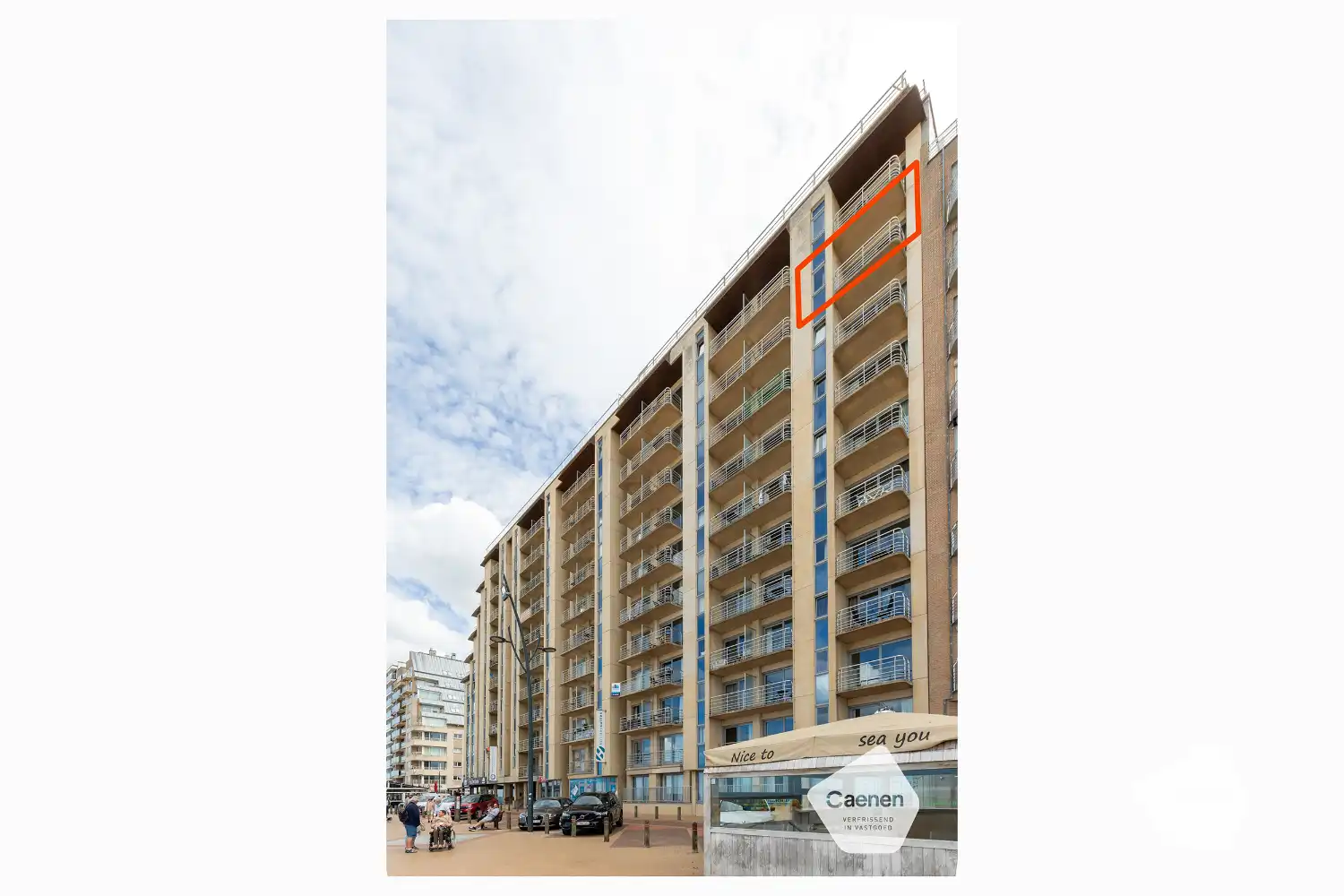 Eén slaapkamer appartement met frontaal zeezicht foto 15