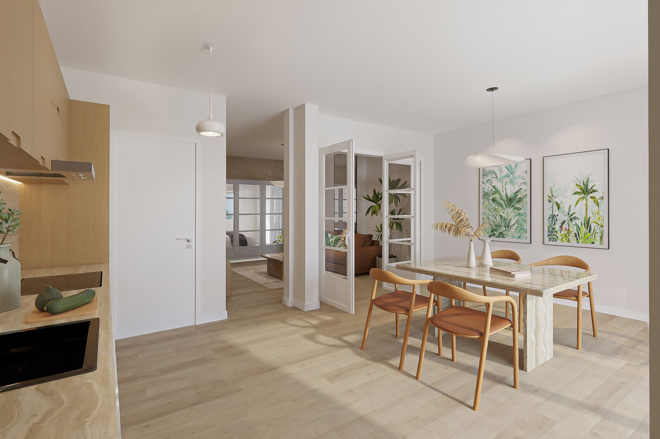 Prachtig appartement met terras en balkon foto 8