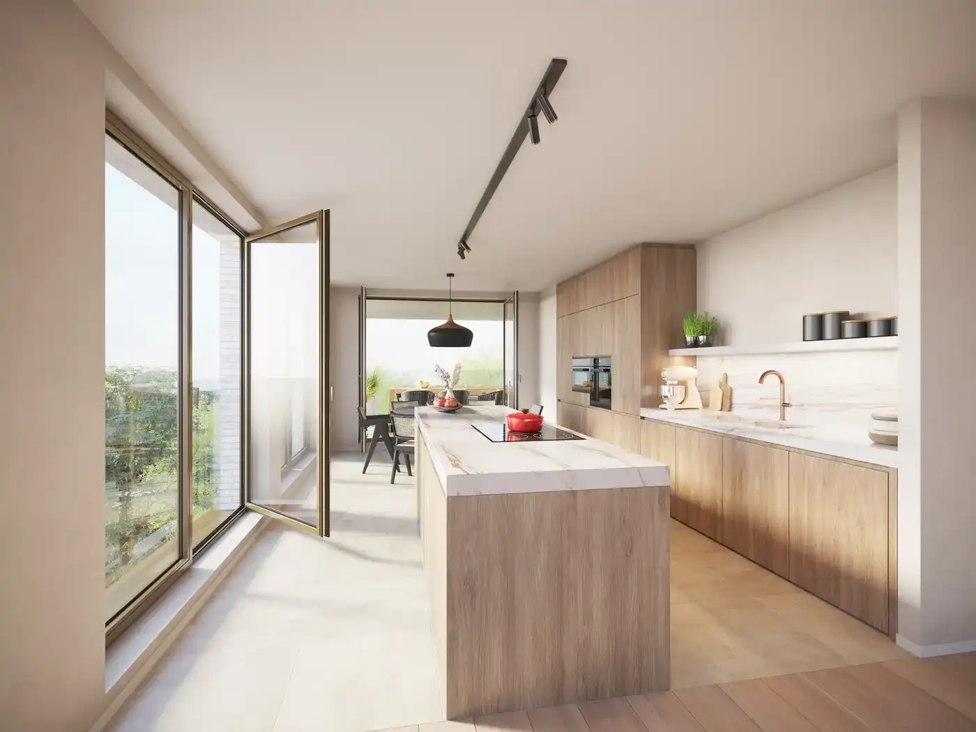 Nieuwbouwappartement met EPC A en terras in Wetteren te koop foto 7