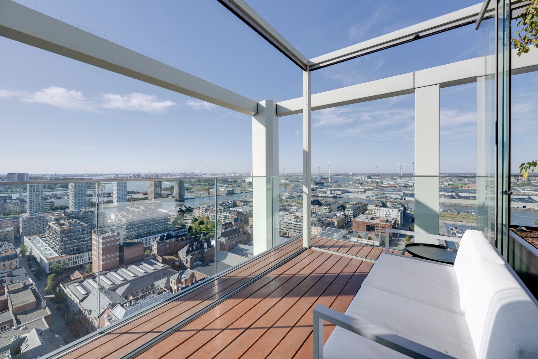 Penthouse met grote terrassen en pano zicht op ’t Eilandje foto 12