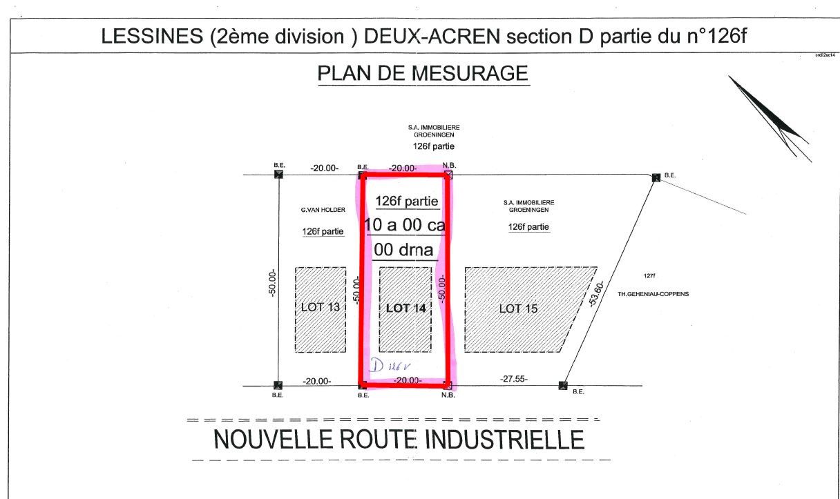 Grond te koop Route Industrielle 27 LOT 14 - 7864 Deux-Acren