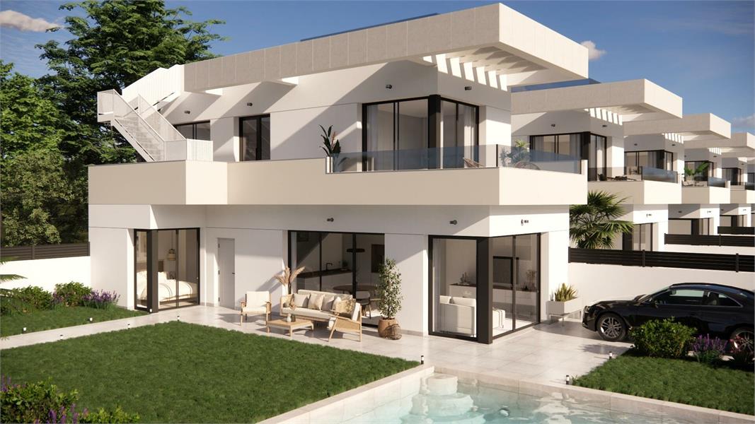 Nieuwe halfvrijstaande villa's in Montesinos foto {{pictureIndex}}