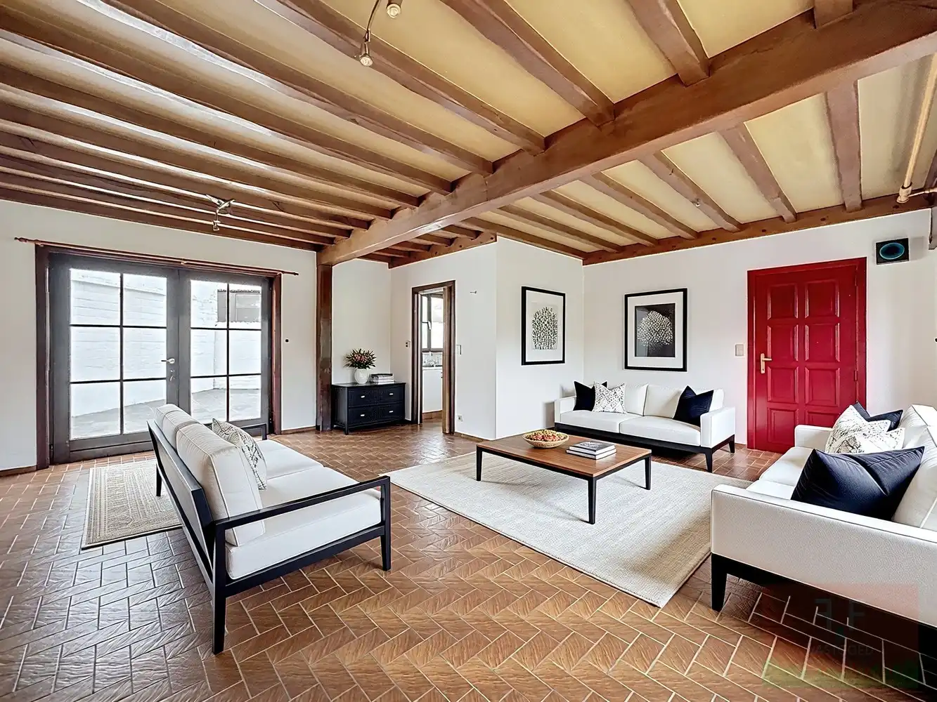 Karaktervolle gezinswoning met 3 slaapkamers en garage in het groene Aaigem foto 3