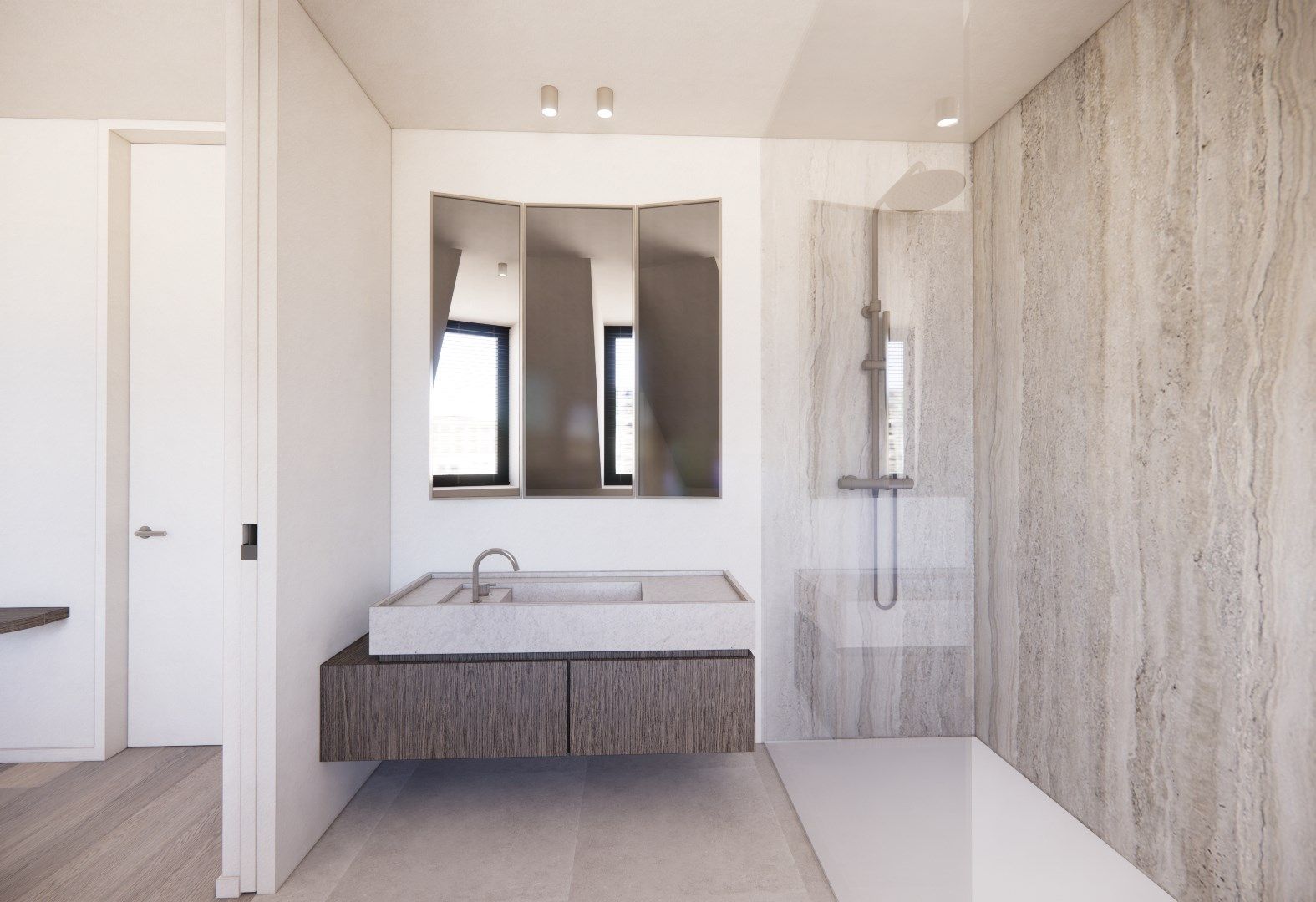 Nieuw duplex dakappartement met open zicht op het vernieuwde Burg. Fr. Desmidtplein.  foto 8