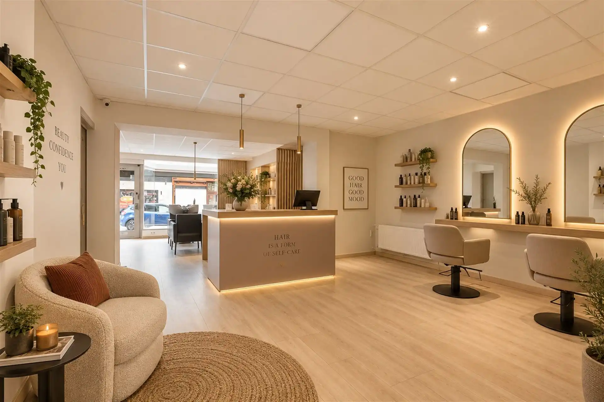 Handelspand met ruim duplex appartement, garage & terras foto 5