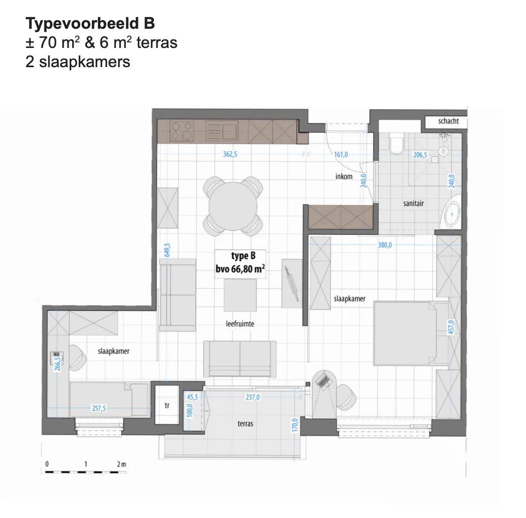 Energiezuinig tweeslaapkamer assistentiewoning te Halen. foto 23