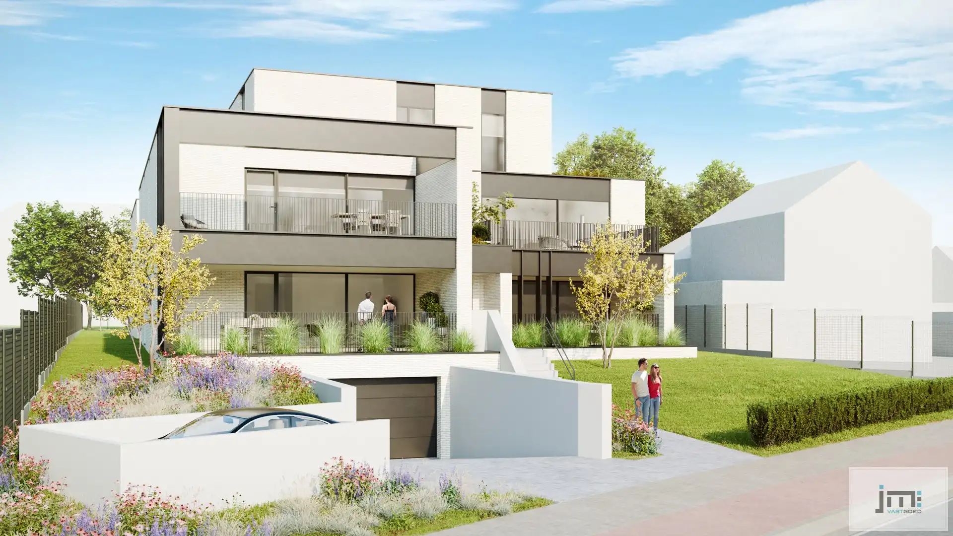 Nieuwbouwappartement met 2 slaapkamers, ondergrondse autostaanplaats en kelderberging foto 2