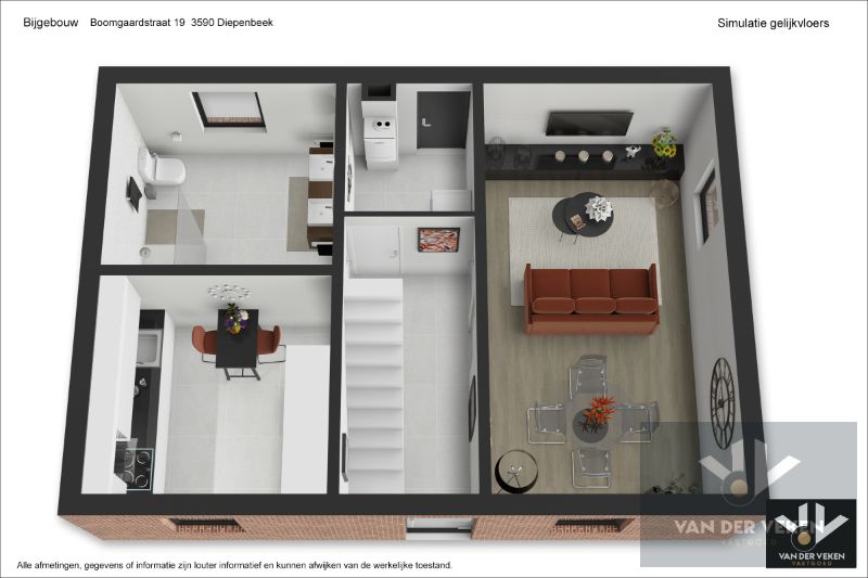 Te renoveren (uitbreidbare) woning (6% btw) met garage op een rustig gelegen perceel van +- 11are op wandelafstand van het centrum van Diepenbeek! foto 16