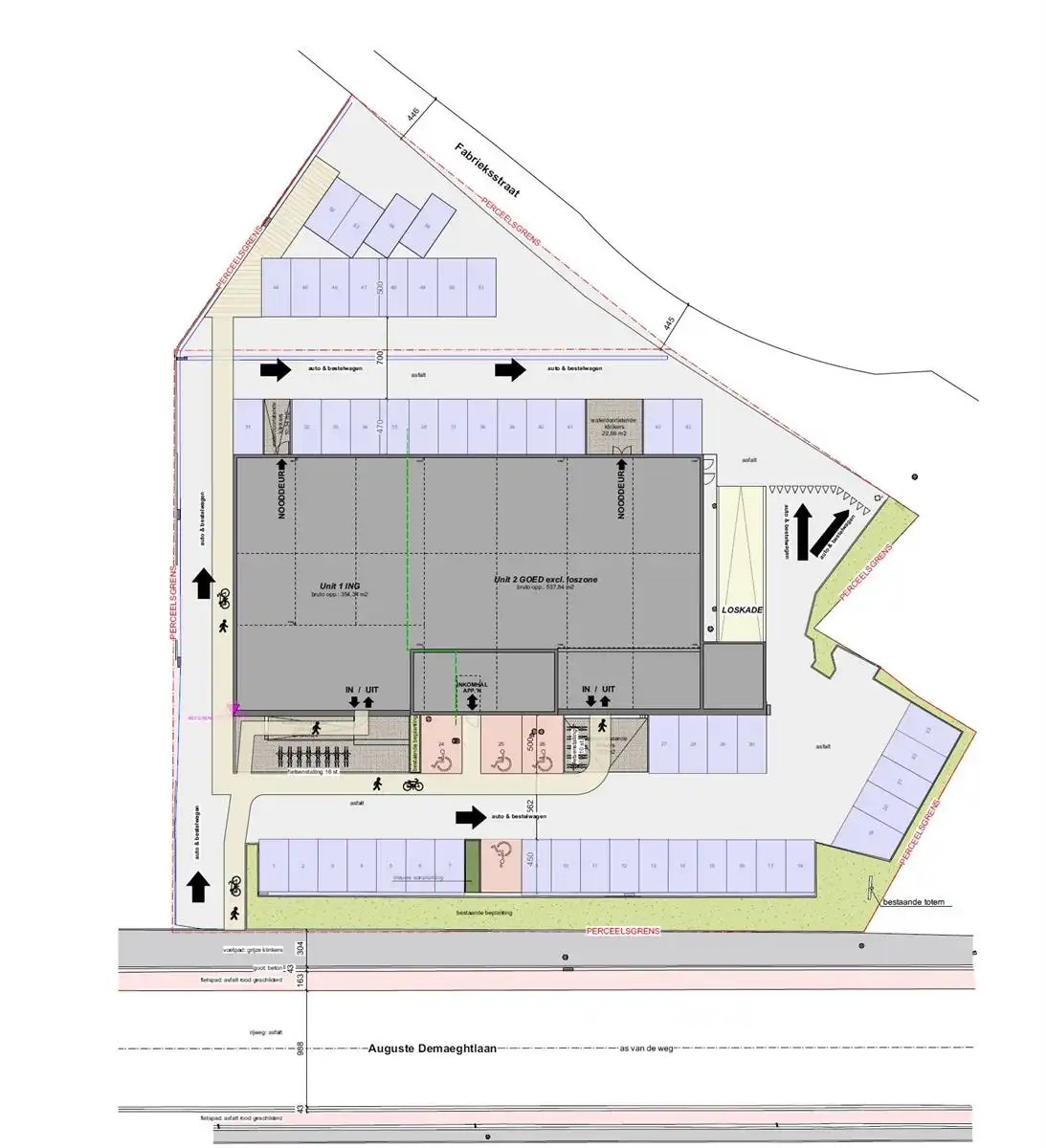 Commerciële ruimte met parking te huur in Halle foto 5