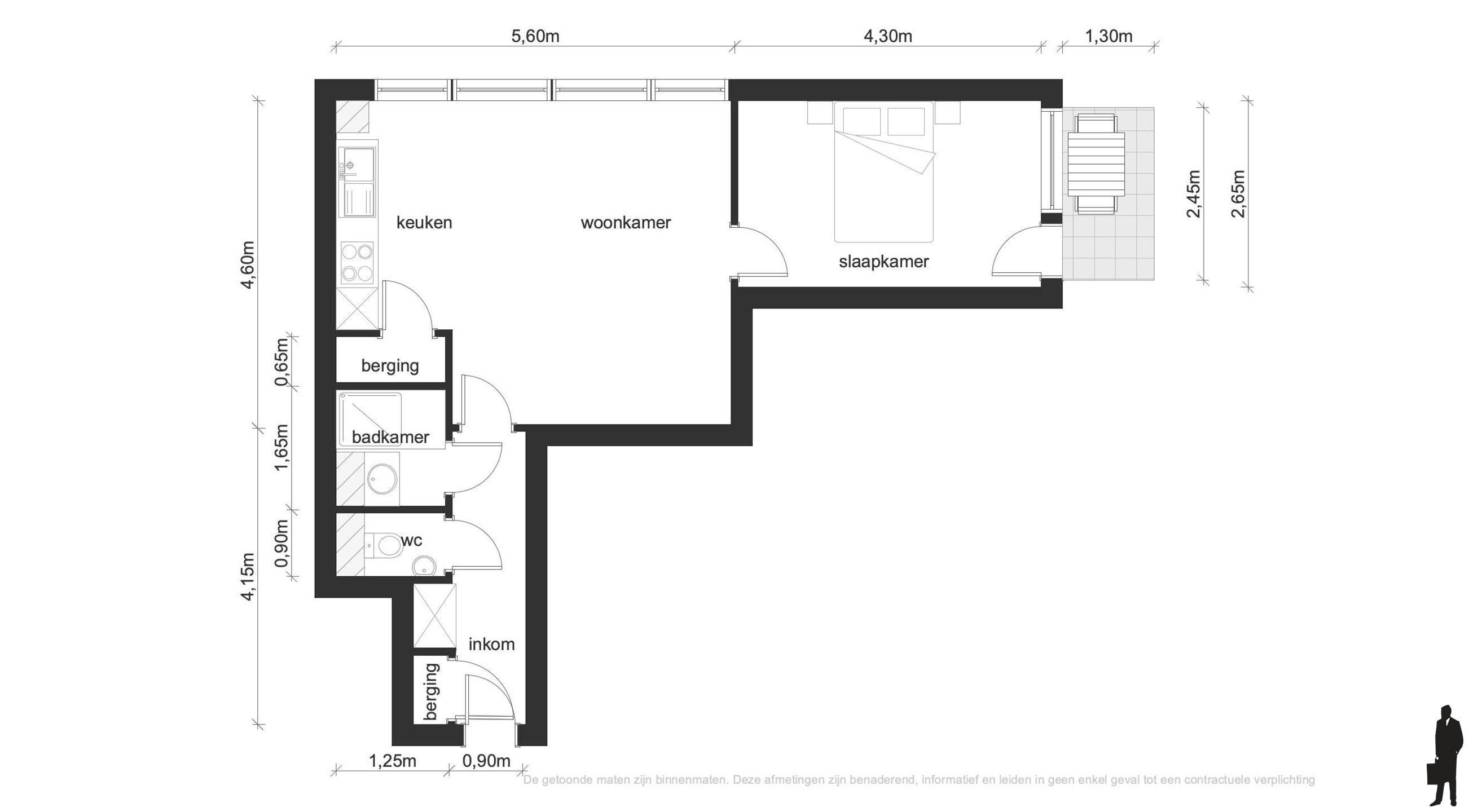 Charmant 1-slaapkamer appartement met oostgericht terras foto 13