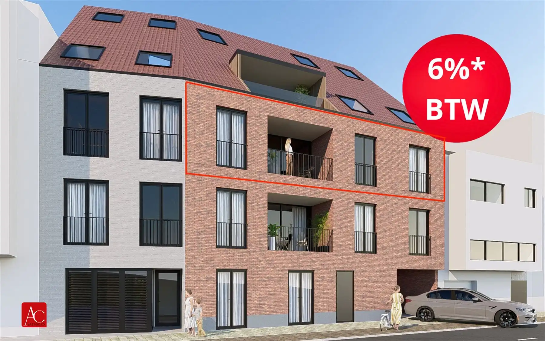 Appartement 2.1 - Tweede verdieping foto {{pictureIndex}}