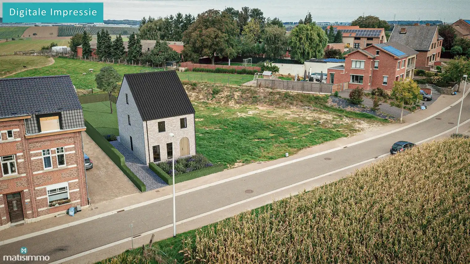 RUSTIG GELEGEN BOUWGROND VOOR HALFOPEN BEBOUWING TE MILLEN foto {{pictureIndex}}