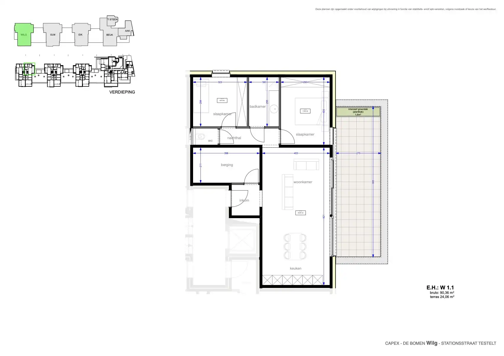 Ruim appartement 2 slpk met prachtig terras foto 3