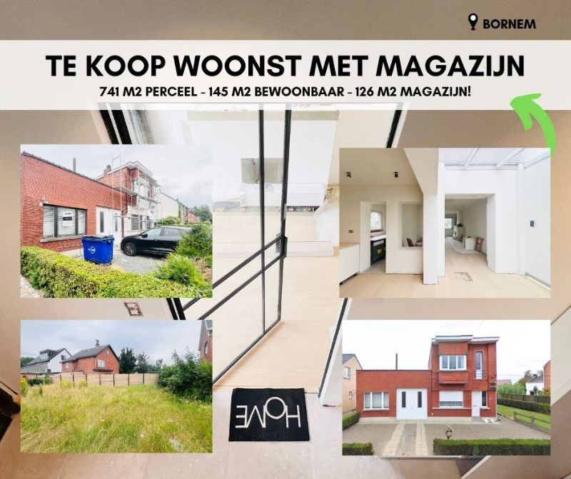 WOONST MET MAGAZIJN/ATELIER, VERNIEUWBOUW IN AFWERKING TE HARTJE BORNEM !! foto 1