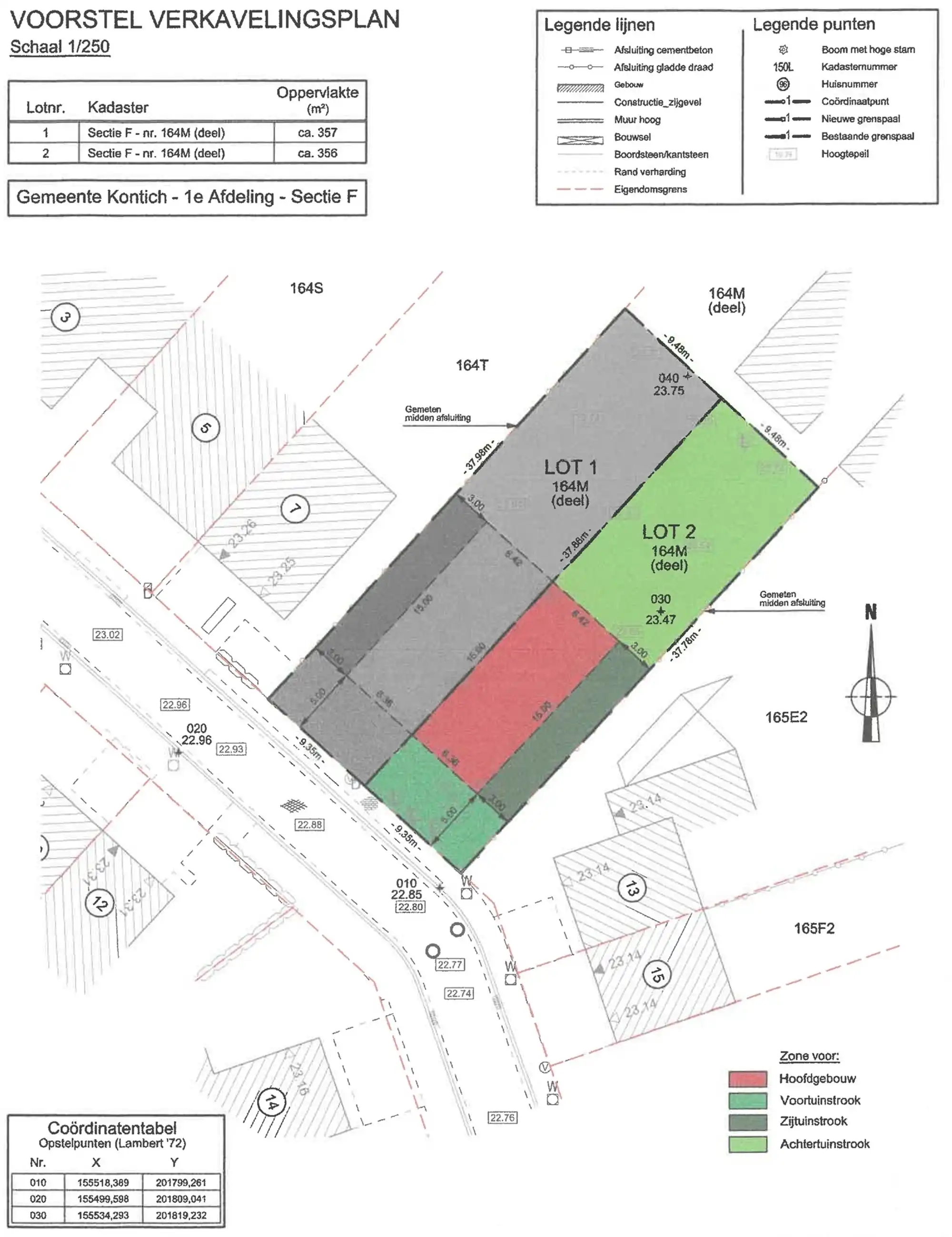 Ruime bouwgrond van 357 m² voor HOB in centrum Kontich  foto {{pictureIndex}}