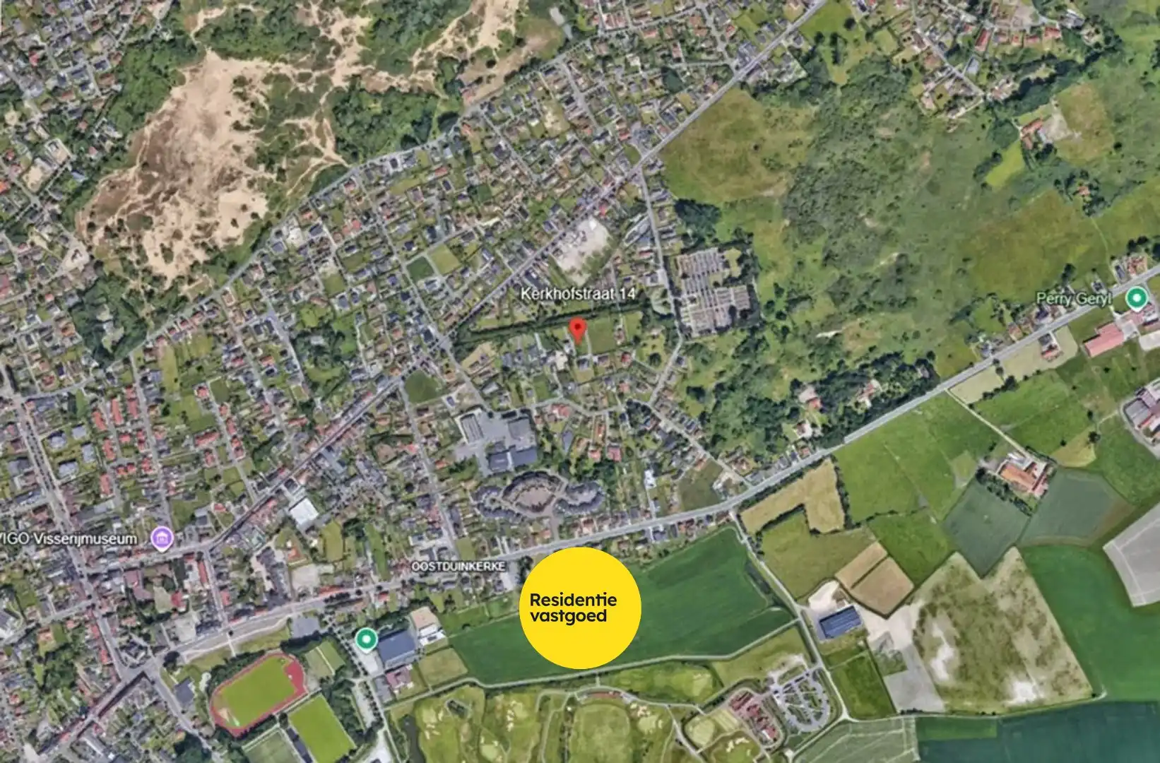 Ruim perceel van 1064 m² in residentiële wijk bestemd voor open bebouwing te Oostduinkerke (Koksijde). foto 2