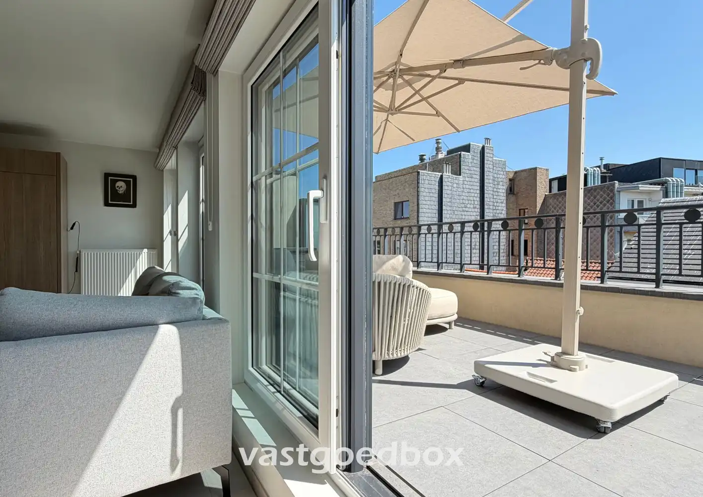 Unieke penthouse studio met 2 grote terrassen, centrum Oostende foto 6