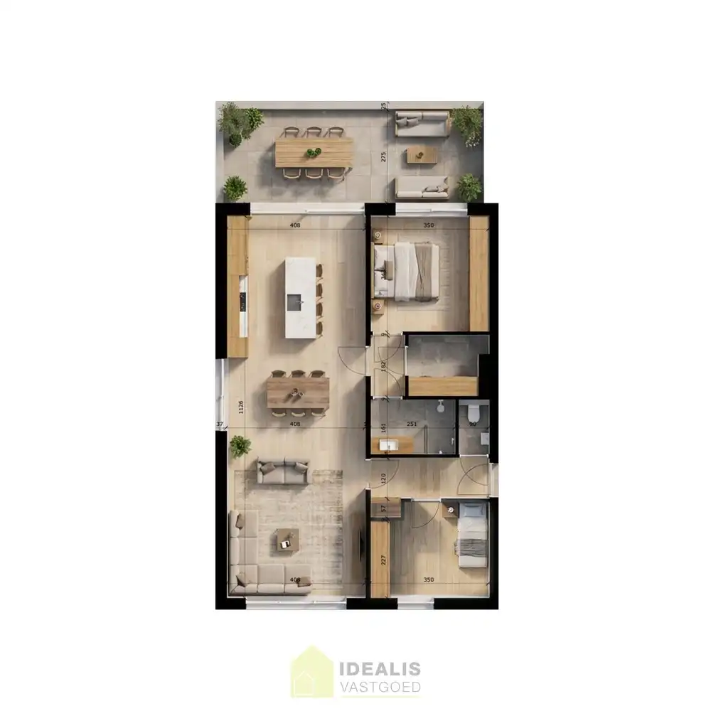 Hoekappartement met veel licht en open indeling. foto 18