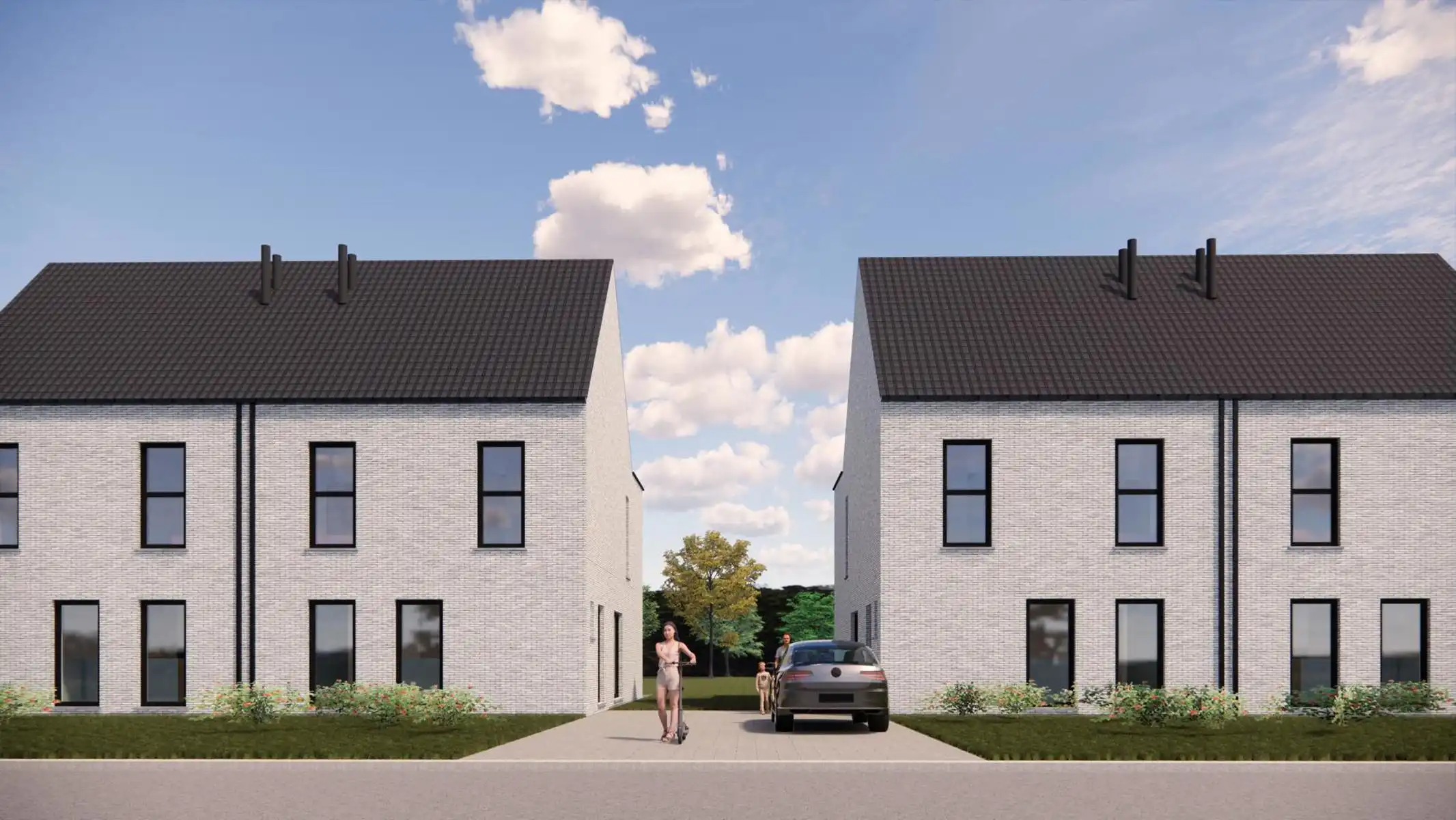 Energiezuinige half-open bebouwing foto {{pictureIndex}}