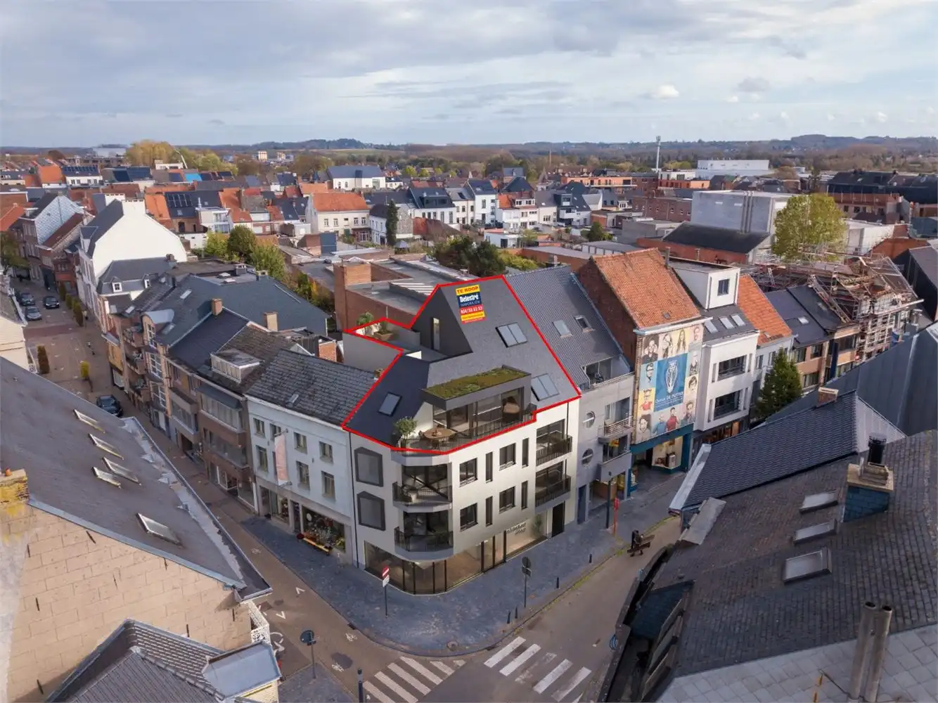 Exclusieve penthouse (154 m²) met magnifieke privéterrassen in het hart van Ninove foto 2