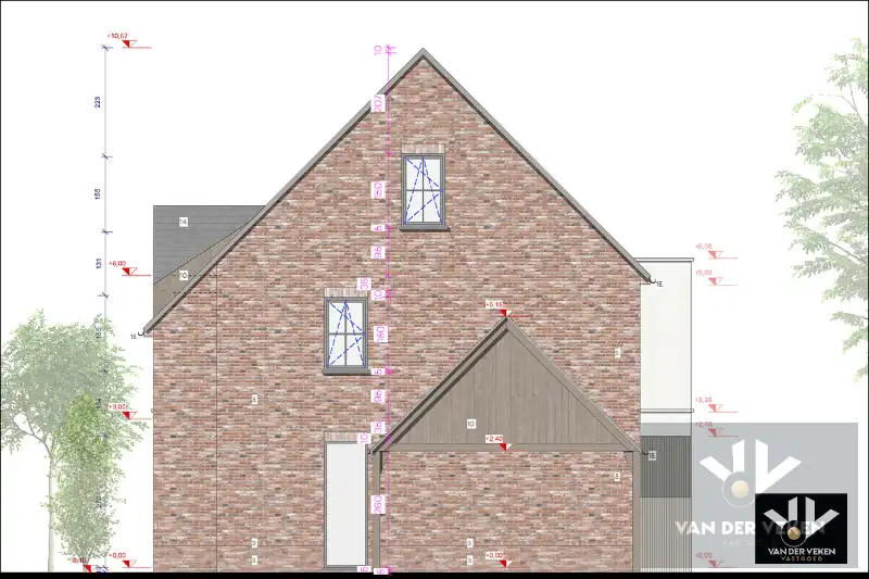 Moderne halfopen nieuwbouwwoning met 4 slaapkamers en 2 badkamers met carport foto 19