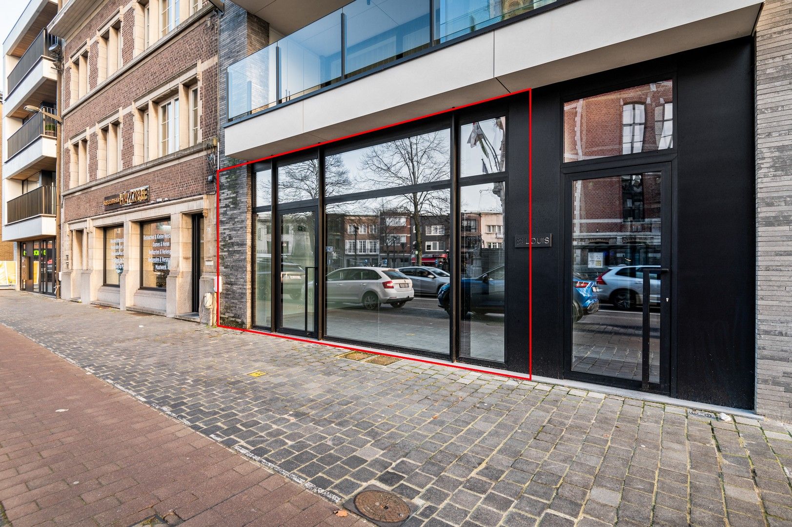 Nieuwbouw handelspand ca. 110 m² in centrum (!) Brasschaat foto {{pictureIndex}}