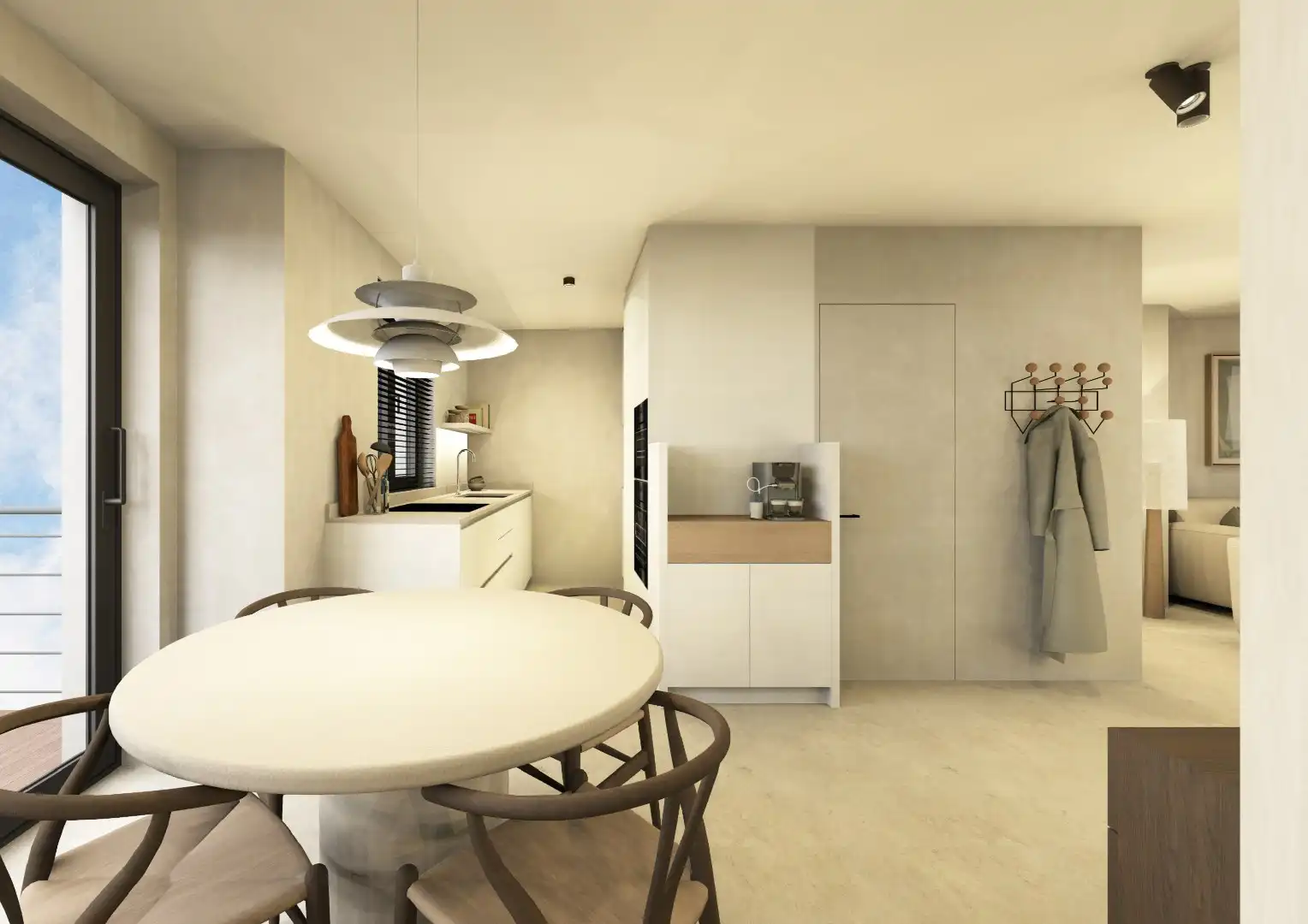 NIEUWBOUW 2/3 SLPK DUPLEX APP MET ZEEZICHT  foto 11