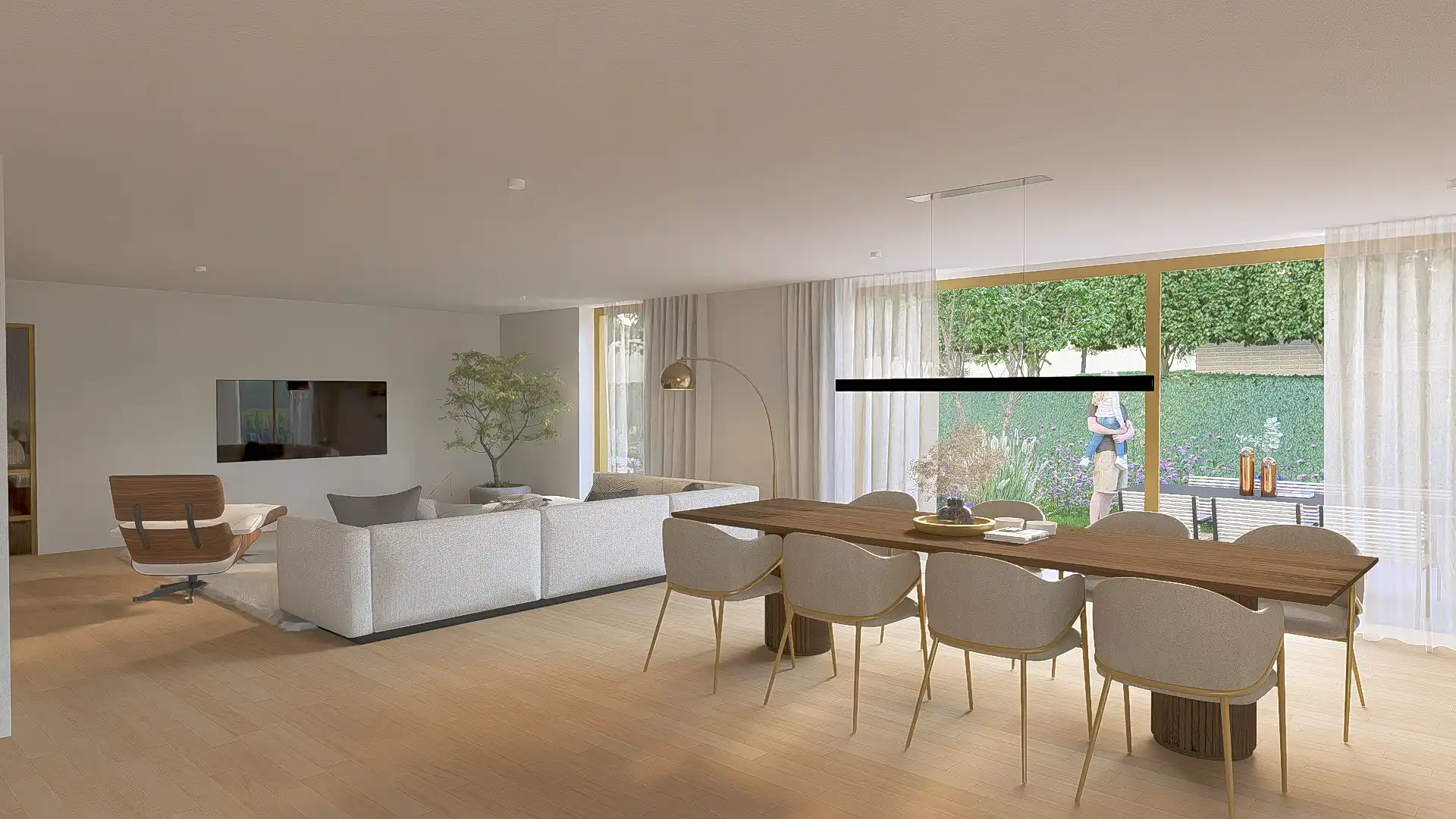 0.2 Luxueus en stijlvol nieuwb. appartement met 3 slpks, badk., dubbele garagebox en kelderberging inbegrepen in de prijs. foto 5