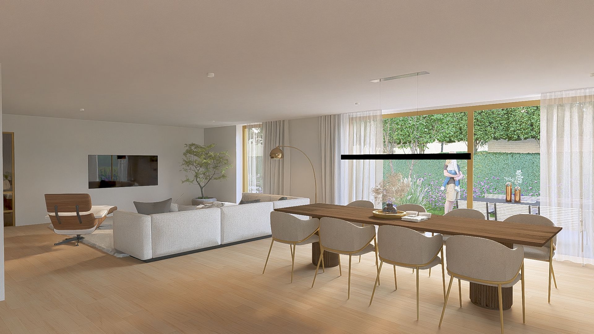 0.2 Luxueus en stijlvol nieuwb. appartement met 3 slpks, badk., dubbele garagebox en kelderberging inbegrepen in de prijs. foto 6