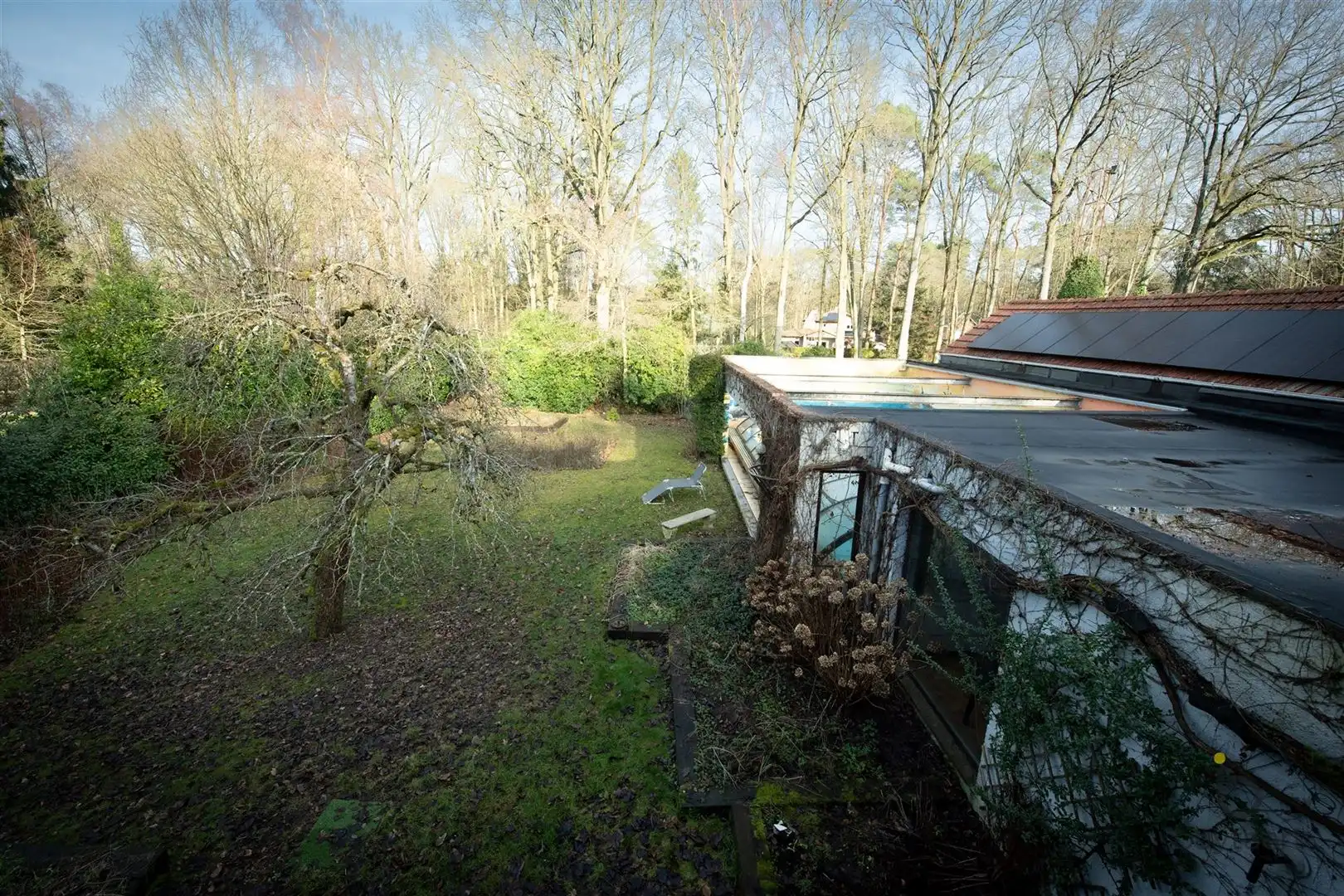 Veel renovatiepotentieel in ruime rustig gelegen familiewoning midden in het groen! foto 55