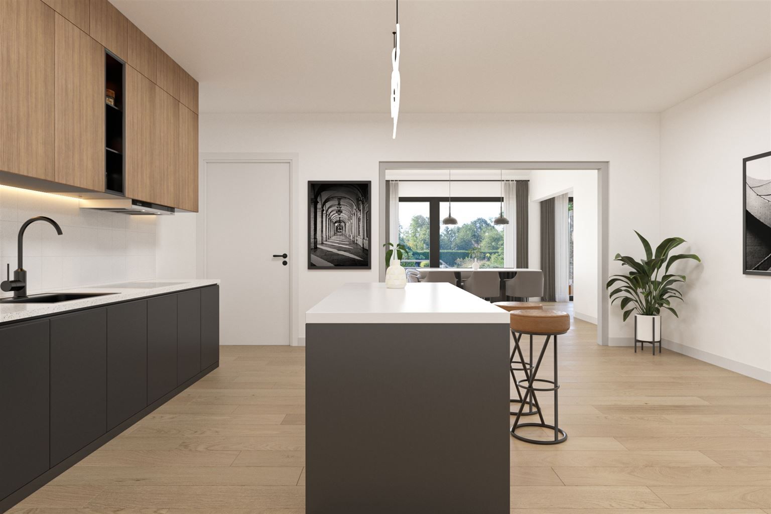 Karaktervolle, vrijstaande woning met 4 slaapkamers, veranda, dubbele garage, volledig onderkelderd op een perceel van 17a48ca, centraal gelegen bij het centrum. foto 17