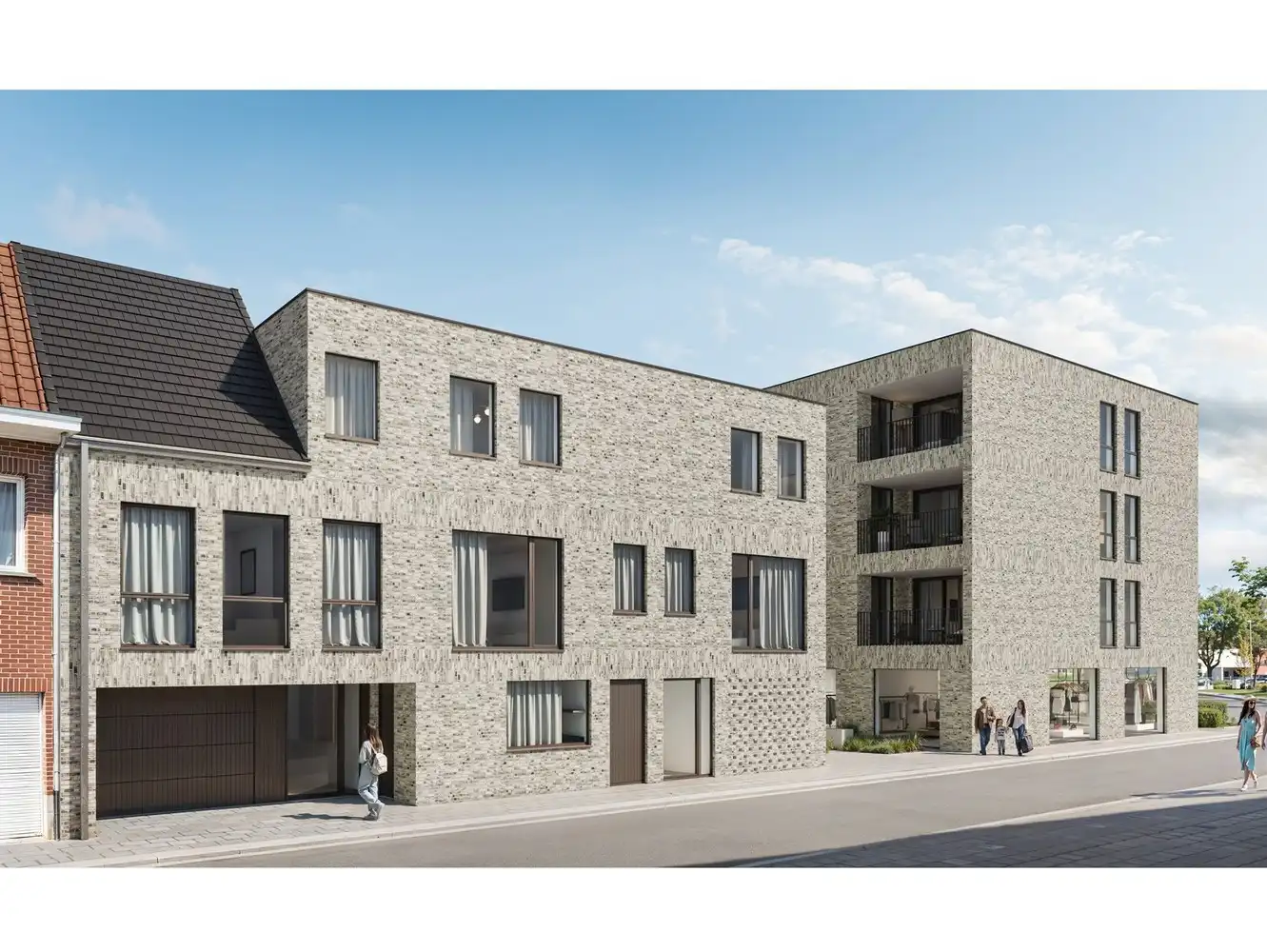 Gelijkvloers moderne nieuwbouw handelspand in het centrum Torhout! foto 2
