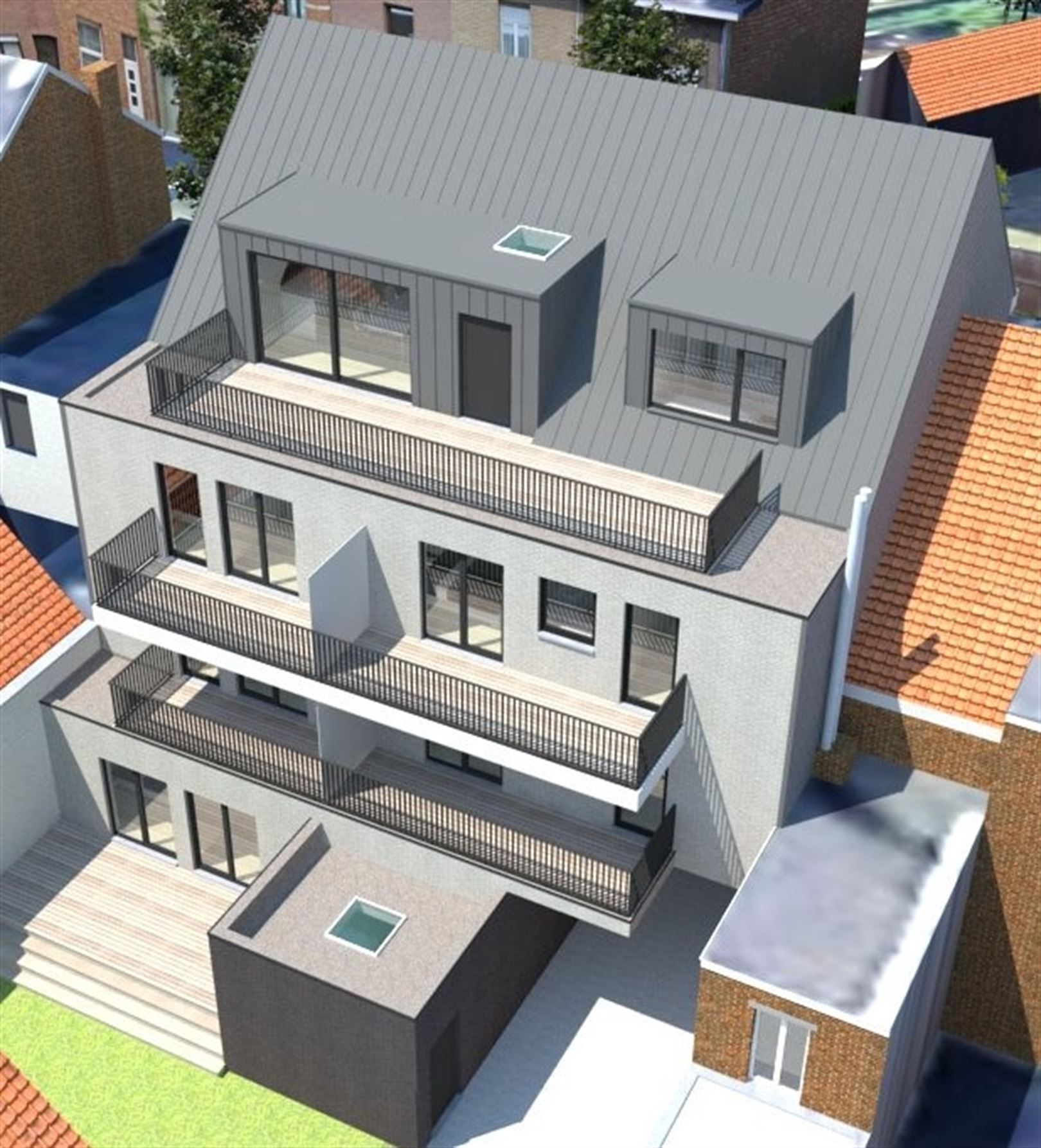 Dakappartement met groot terras op centrale ligging. foto {{pictureIndex}}