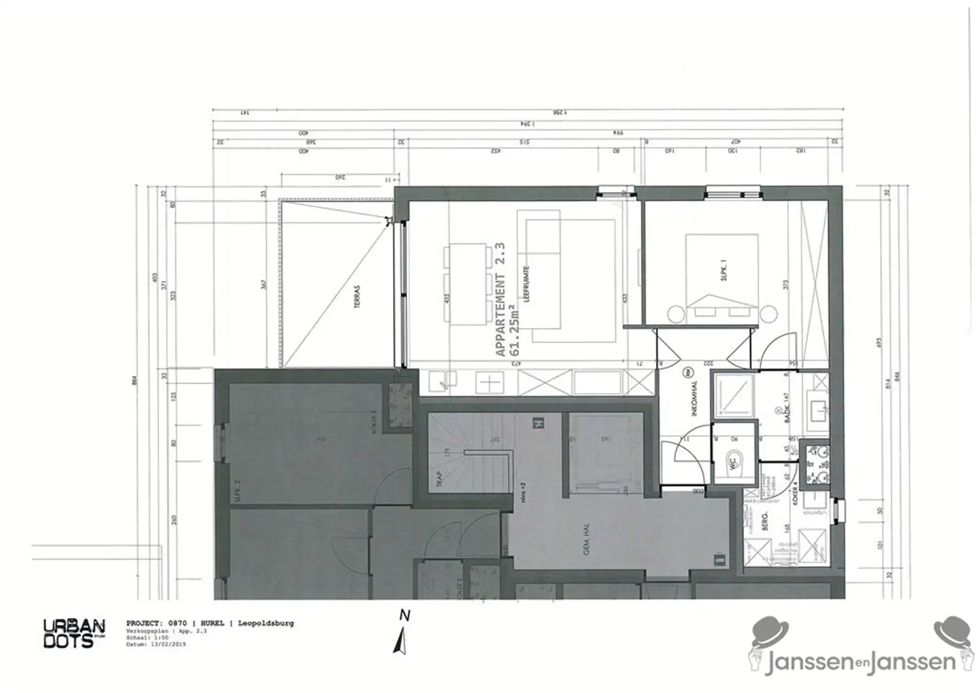 Volledig afgewerkt BEN appartement (2de verd.) met garage foto 5