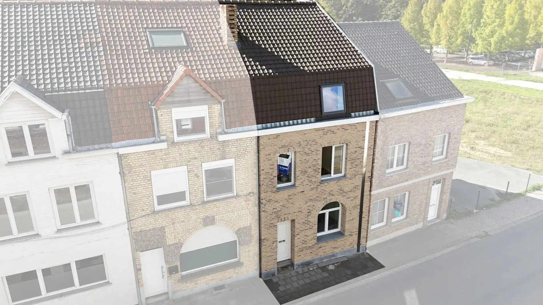 Grote woning met inpandig terras, 3 kamers, tuin,... foto 3