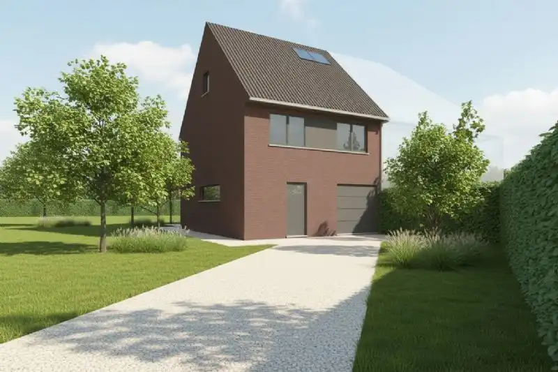 Nieuw te bouwen halfopen woning te Vlamertinge. foto {{pictureIndex}}