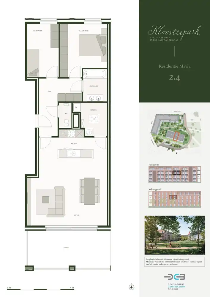 Residentie Maria | 2SLKS | 93 m² | terras 18 m² foto {{pictureIndex}}