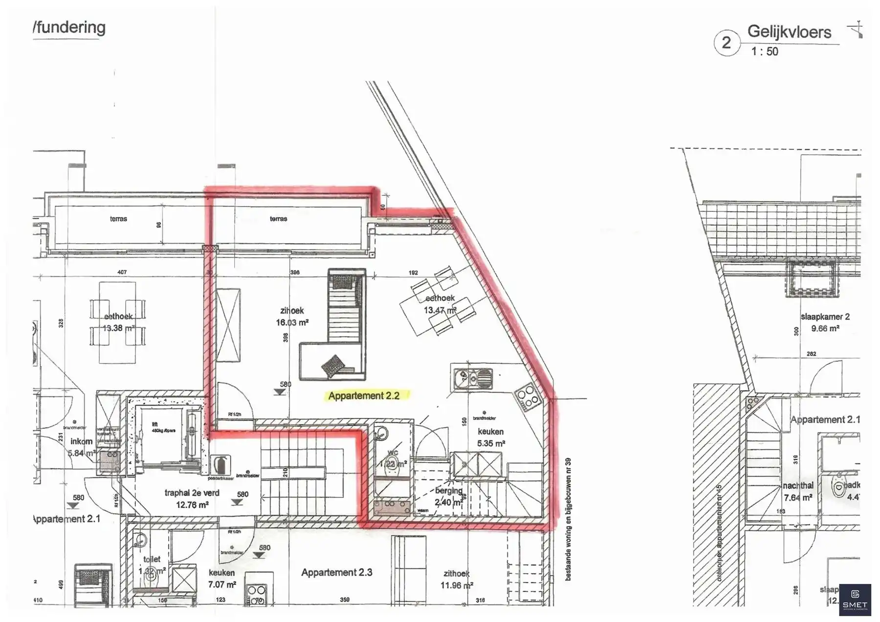 RUIM DUPLEX APPT. MET 2 SPKS, TERRAS EN GARAGE foto 29