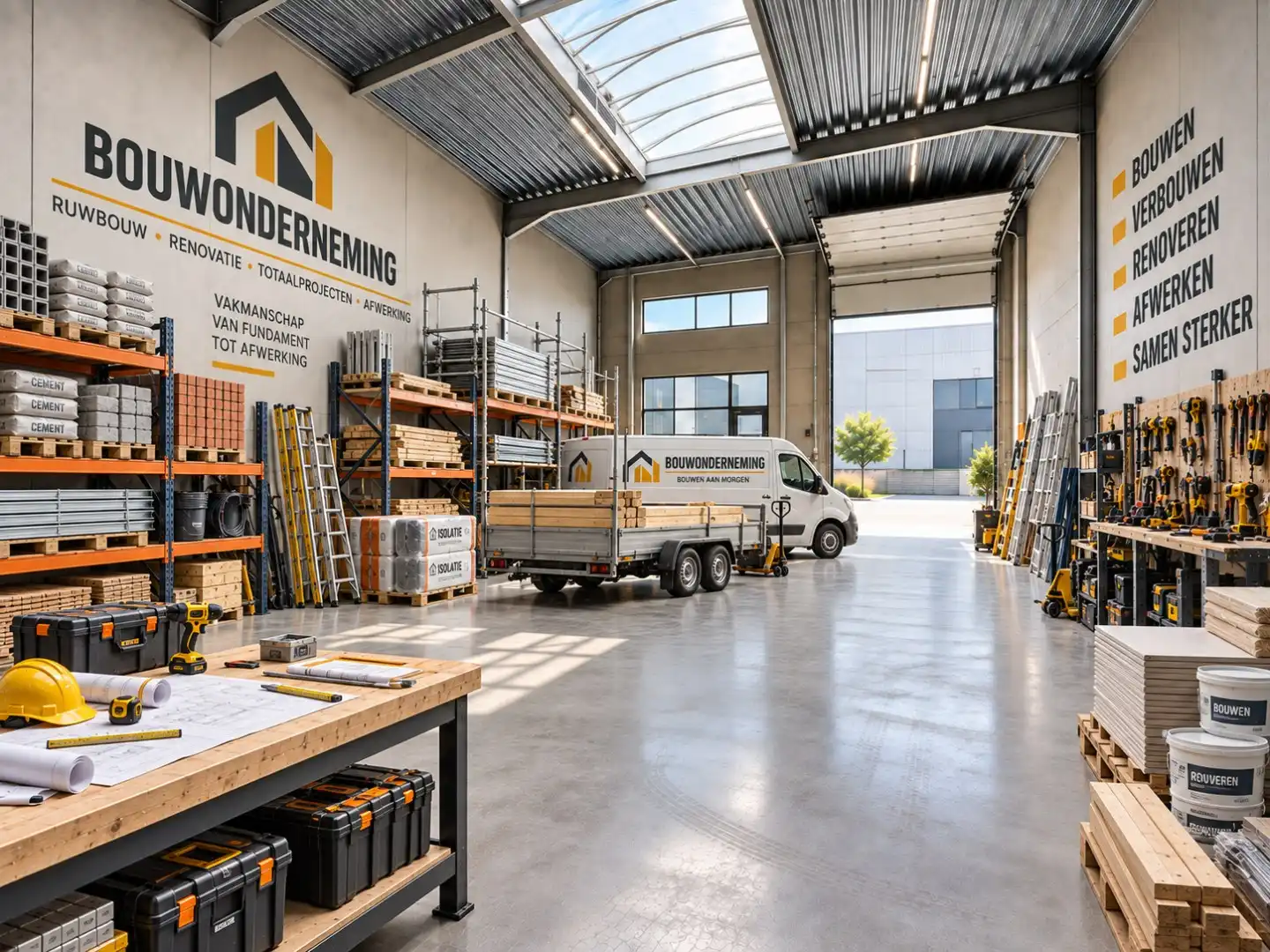 Loods te koop – 246 m² met 2 parkeerplaatsen inbegrepen op de industriezone te Ichtegem foto 4