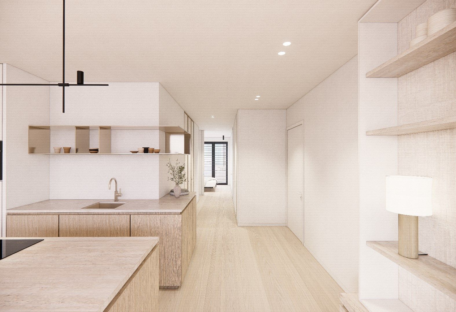 Nieuw appartement gelegen aan de zuidkant van het vernieuwde Burg. Fr. Desmidtplein. Gevelbreedte van ca. 8 meter. foto 14
