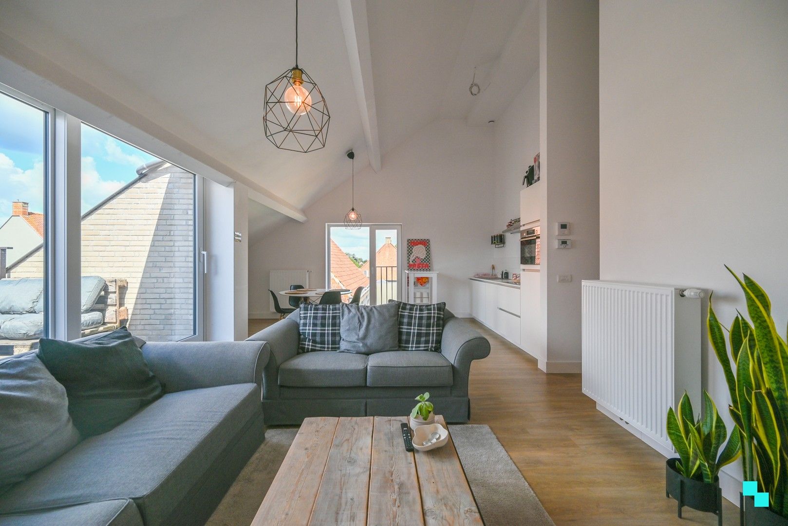 Tweeslaapkamerappartement met dakterras in Wielsbeke foto 2