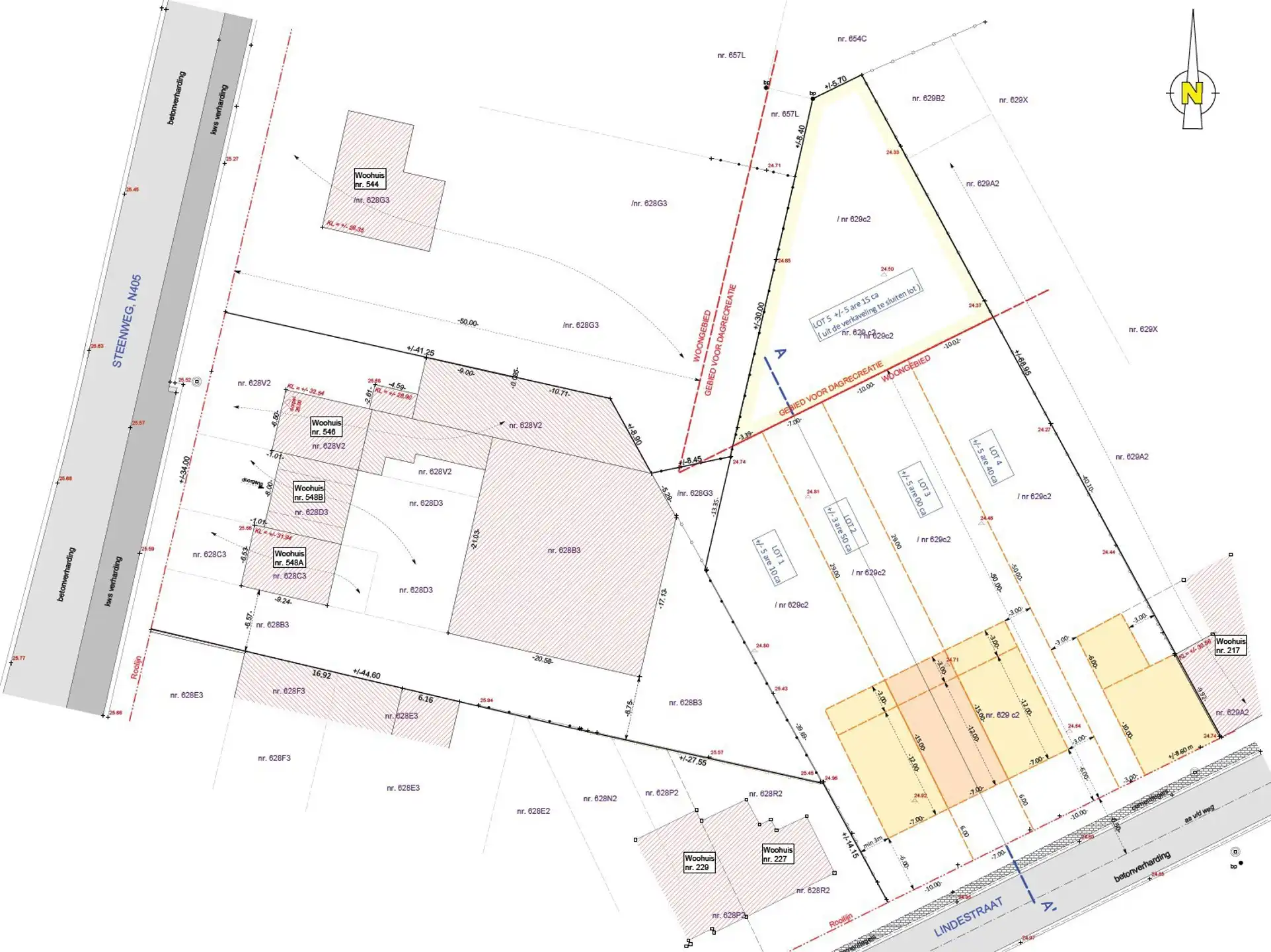 4 Bouwgronden te koop voor eengezinswoningen (3 HOB en 1 GB) foto 4