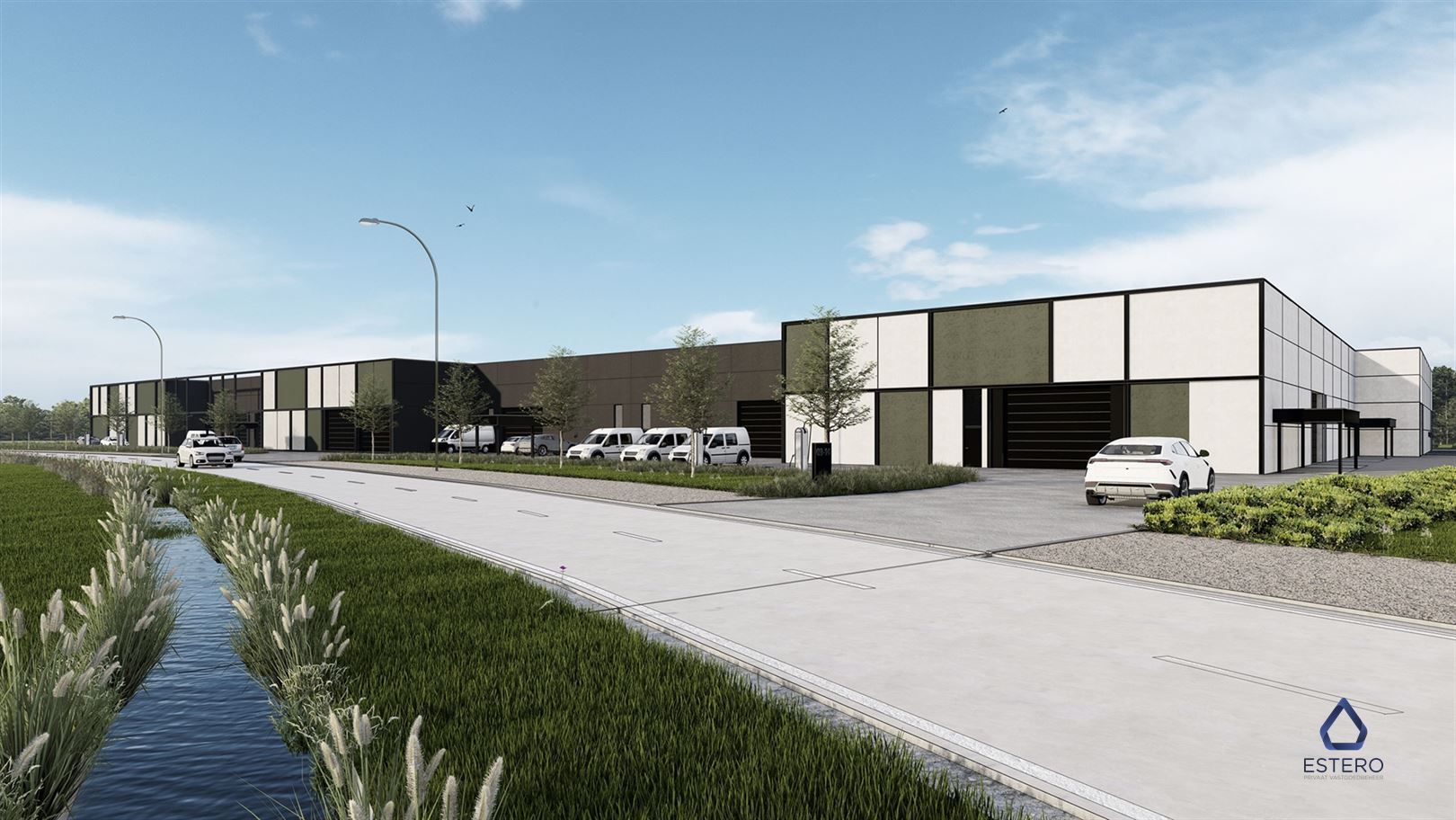 Nieuwbouw KMO-unit (880m²) in industriezone Deinze Noord foto 5