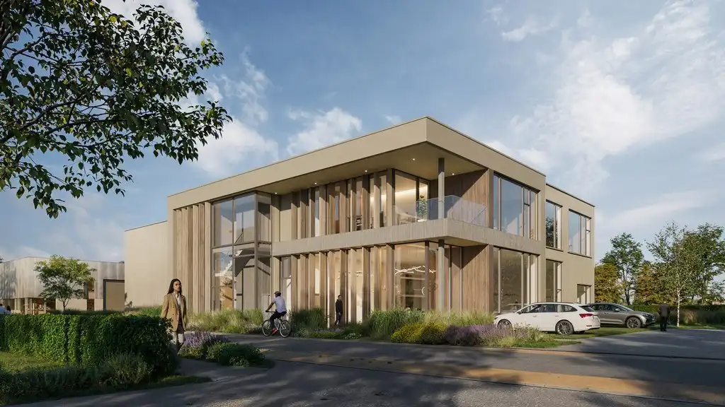 Nieuwbouw loods met kantoor te koop in Cesar Business Park Bornem foto 4